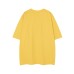Retro Creative Hedgehog Applique Short Sleeve T-Shirt Unisex  Loose Casual Couple Half Sleeve Top
