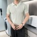Casual slimming slim fit solid color versatile half sleeved top