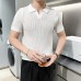 Casual slimming slim fit solid color versatile half sleeved top