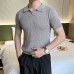 Casual slimming slim fit solid color versatile half sleeved top