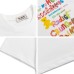 Cute Bear Colorful Letter Short Sleeve T-Shirt Men's Loose Casual Versatile Couple Top