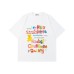 Cute Bear Colorful Letter Short Sleeve T-Shirt Men's Loose Casual Versatile Couple Top
