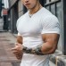 Solid color simple short sleeved t-shirt thin short sleeved top