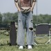 Summer men's thin perforated straight leg pants