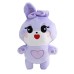 Cute Yellow Duck Bear and Purple Rabbit Plush Dolls