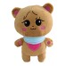 Cute Yellow Duck Bear and Purple Rabbit Plush Dolls