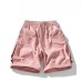 Summer loose straight leg sports casual five quarter pants mid length pants