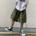 Loose cropped shorts with large pockets for casual wear