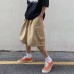 Loose cropped shorts with large pockets for casual wear