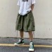 Loose cropped shorts with large pockets for casual wear