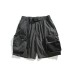 Multi pocket workwear retro casual five quarter pants