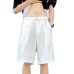 Solid color loose suit shorts for men in summer