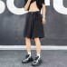Solid color loose suit shorts for men in summer