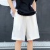 Solid color loose suit shorts for men in summer