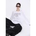 Simple and versatile round neck top with loose fit Simple and versatile round neck top with loose fit