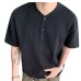 Retro shoulder short sleeved shirt with small neckline and half sleeves