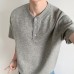 Retro shoulder short sleeved shirt with small neckline and half sleeves