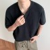 Retro shoulder short sleeved shirt with small neckline and half sleeves