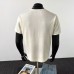 Metal nail buckle ice silk knitted short sleeved men