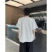 Hollow out short sleeved T-shirt shoulder pad T-shirt top