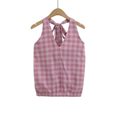 Deep V-Neck Backless Tie-Up Camisole