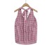 Deep V-Neck Backless Tie-Up Camisole