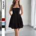 Elegant Charm Off-the-Shoulder Short Dress Women's