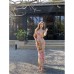 Real Photo Colorful Butterfly Fairy Long Skirt Spicy Wrap Bikini Internet Celebrity Beach Vacation Hot Spring Swimsuit Two-Piece Set