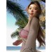 Real Photo Colorful Butterfly Fairy Long Skirt Spicy Wrap Bikini Internet Celebrity Beach Vacation Hot Spring Swimsuit Two-Piece Set