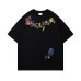 Retro Cute Cartoon Print Short Sleeve T-Shirt Men's Summer Pure Cotton Casual Versatile Couple Half Sleeve Top