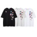 Street Fun Cartoon Print Round Neck Short Sleeve T-Shirt Unisex Loose Casual Couple Top