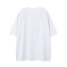Retro Dog Letter Print Round Neck Short Sleeve T-Shirt Men's Loose Casual Versatile Couple Top