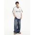Half sleeved summer loose sports top with jersey style