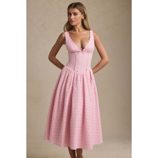 Heavy Work Sexy Fitted Strapless Dress Elegant Retro