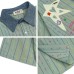 Color Block Fun Embroidery Stripe Short Sleeve Shirt Unisex Summer Loose Couple Casual Versatile Blouse
