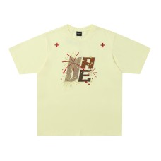 Floral Letter Embroidered Cool Short Sleeve T-Shirt Unisex Oversize Casual Versatile Couple Top Floral Letter Embroidered Cool Short Sleeve T-Shirt Unisex Oversize Casual Versatile Couple Top