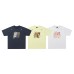 Floral Letter Embroidered Cool Short Sleeve T-Shirt Unisex Oversize Casual Versatile Couple Top