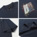 Floral Letter Embroidered Cool Short Sleeve T-Shirt Unisex Oversize Casual Versatile Couple Top