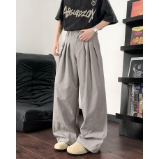 Loose straight leg wide leg casual suit pants