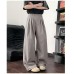 Loose straight leg wide leg casual suit pants