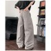 Loose straight leg wide leg casual suit pants
