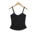 V-neck camisole lace ruffle sequin camisole
