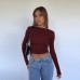 Autumn New Backless Casual Long Sleeve Base Layer Top Autumn New Backless Casual Long Sleeve Base Layer Top