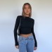 Autumn New Backless Casual Long Sleeve Base Layer Top Autumn New Backless Casual Long Sleeve Base Layer Top