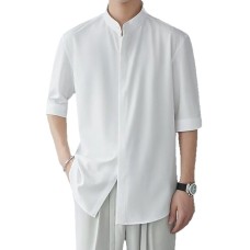 Thin hanging mid sleeve five quarter sleeve top