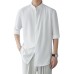 Thin hanging mid sleeve five quarter sleeve top