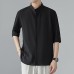Thin hanging mid sleeve five quarter sleeve top