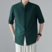 Thin hanging mid sleeve five quarter sleeve top