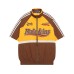 Retro Embroidered Racing Short Sleeve Shirt Men's Summer Loose Stand Collar Zipper Shirt