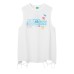 Retro Butterfly Letter Embroidery Vest Unisex Summer Outerwear Sleeveless T-Shirt Street Fashion Shoulder Top